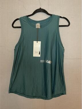 CALIA Renew Tank Top Medium Teal Green Textured Sleeveless Athleisure NWT